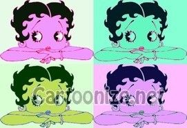 Betty Boop quadruple